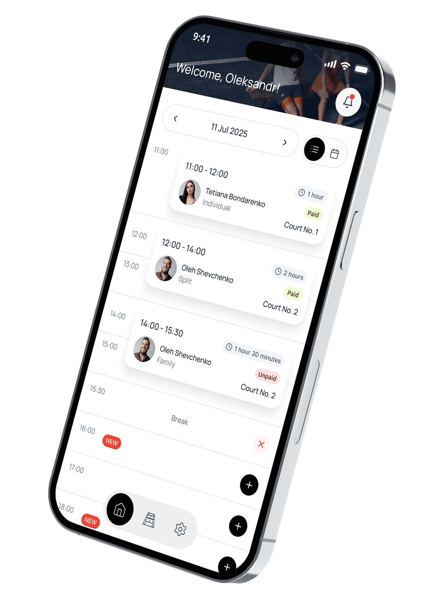 Coach schedule, fully managed