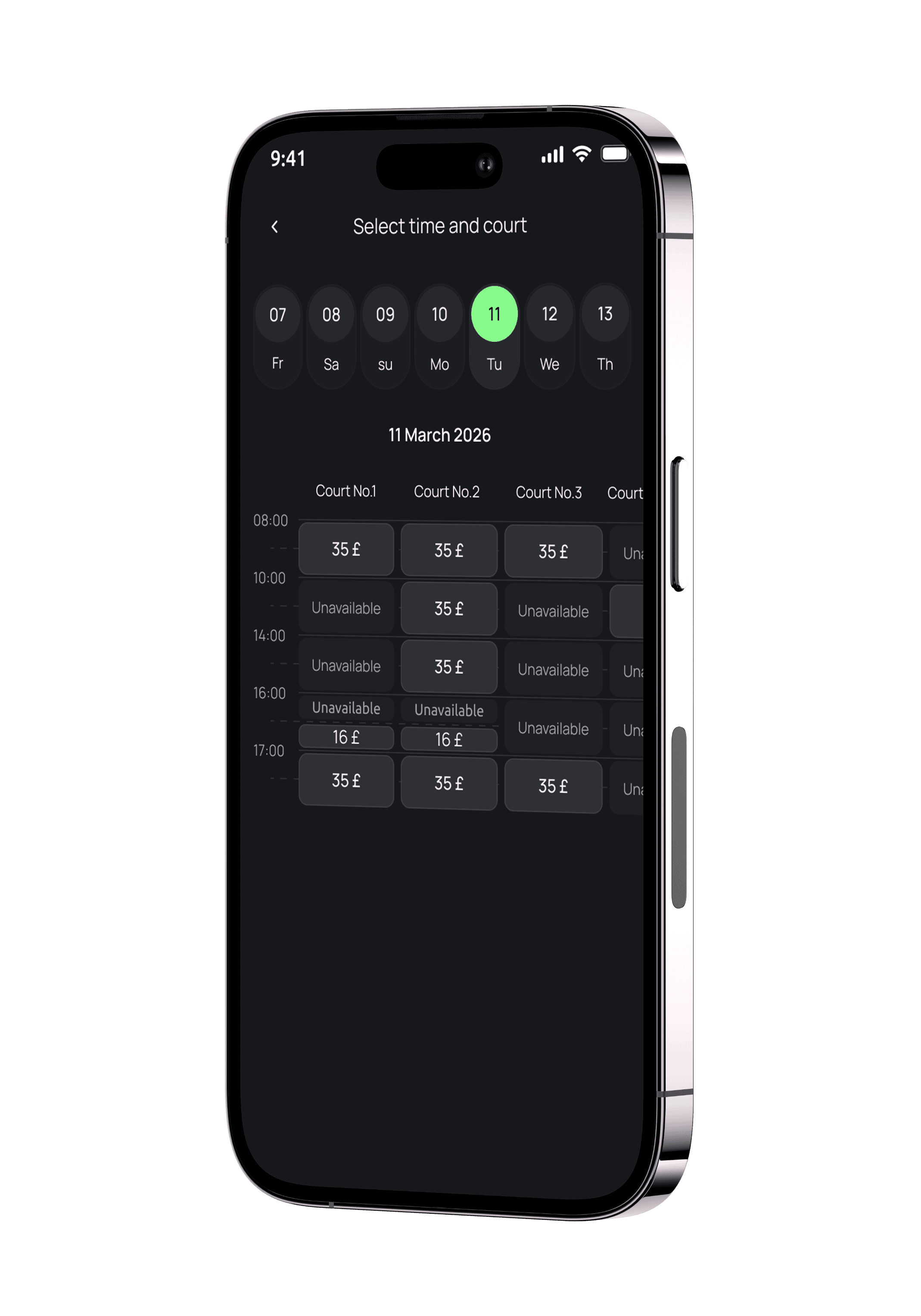 See every free slot in real time