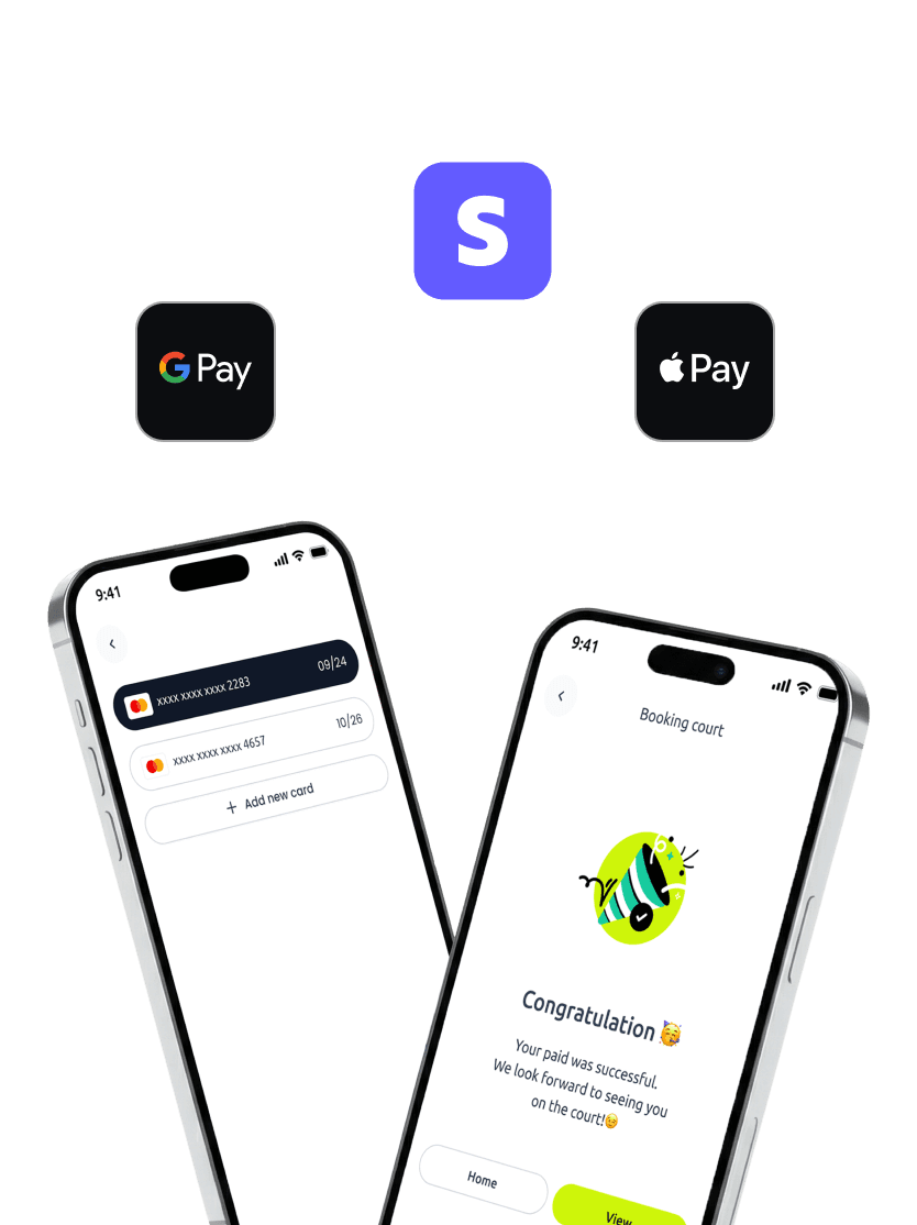 Stripe, Apple Pay, Google Pay
